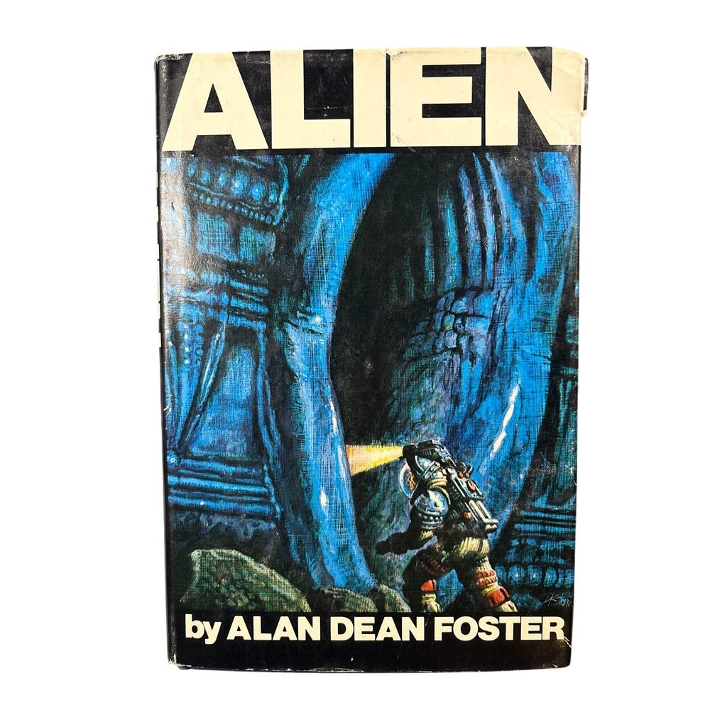 Alien Book Alan Dean Foster 1979 Hard cover Warner Science Fiction OOP HTF DJ